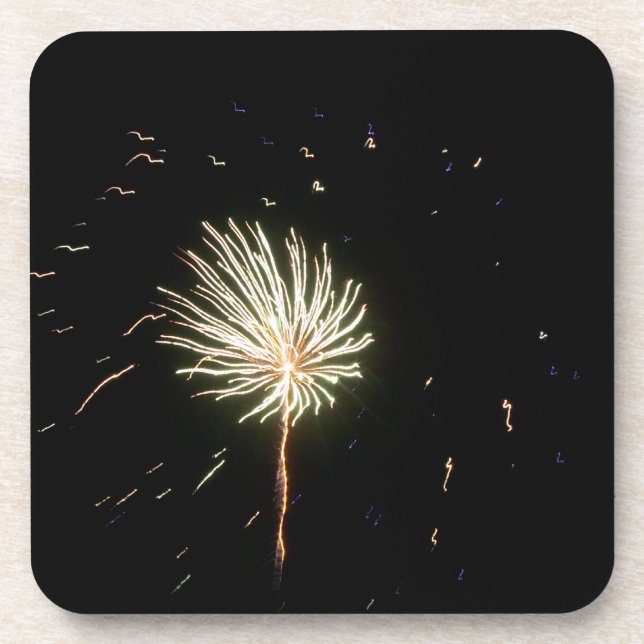 Fireworks 1 beverage coaster (Front)