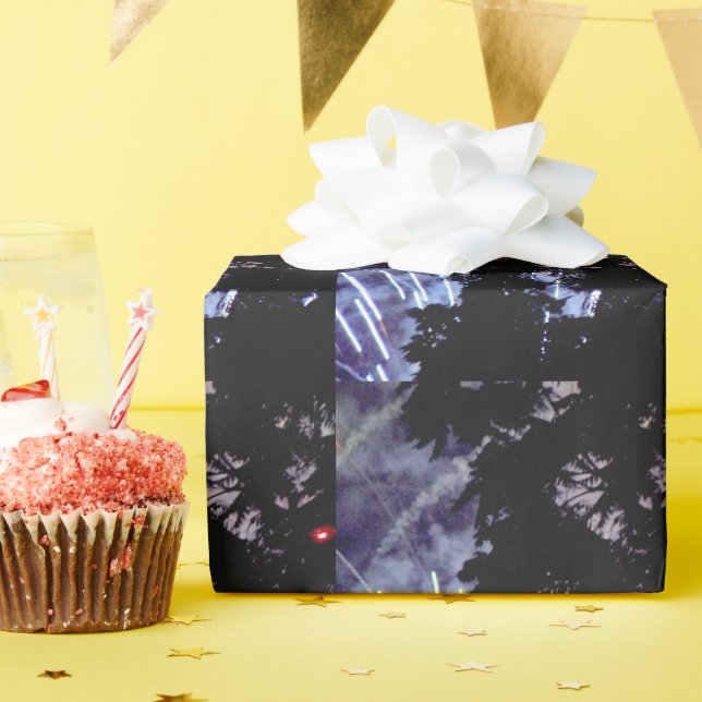 Fireworks 1 matte wrapping paper (Birthday Party)
