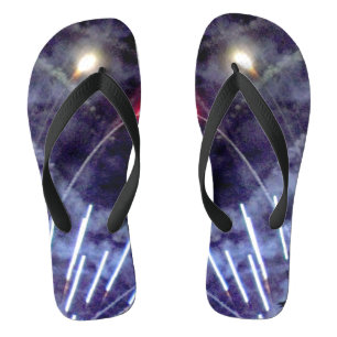 Fireworks 1 wide flip flops