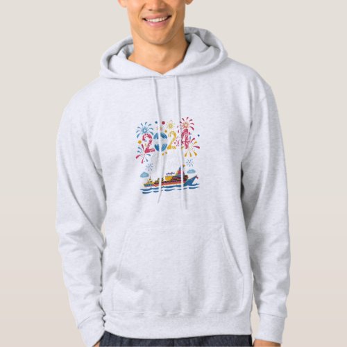 Fireworks 2024 Family New Year Cruise Family Hoodie