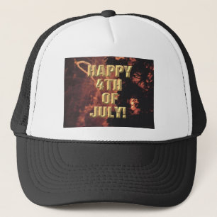 Fireworks 20 4th of July trucker hat