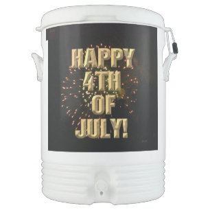 Fireworks 4 4th of July Igloo beverage cooler