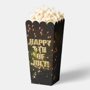 Fireworks 4 4th of July popcorn boxes