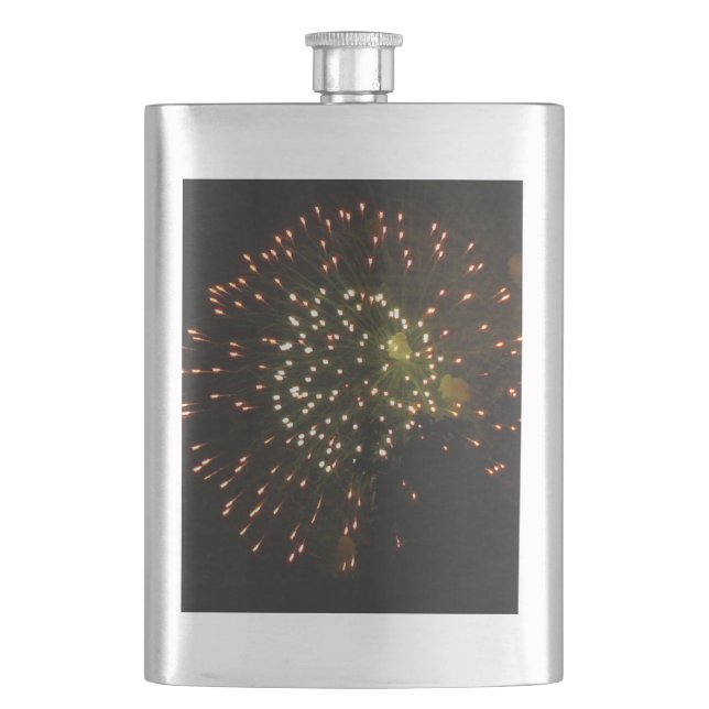 Fireworks 4 stainless steel flask (Front)