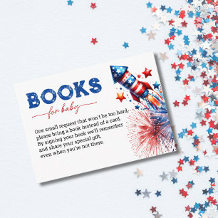 Fireworks 4th July Babay Shower Books for Baby Enclosure Card