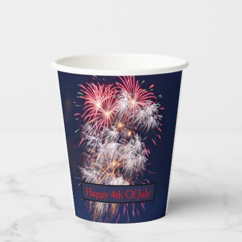 Fireworks 4th Of July Independence Day Paper Cups