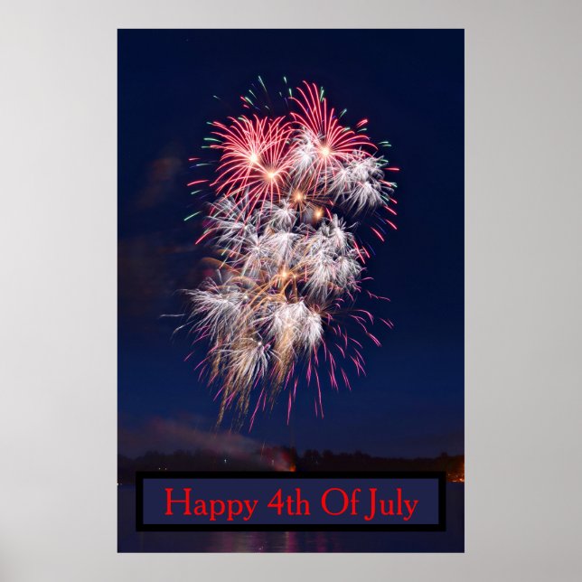 Fireworks 4th Of July Independence Day Poster (Front)