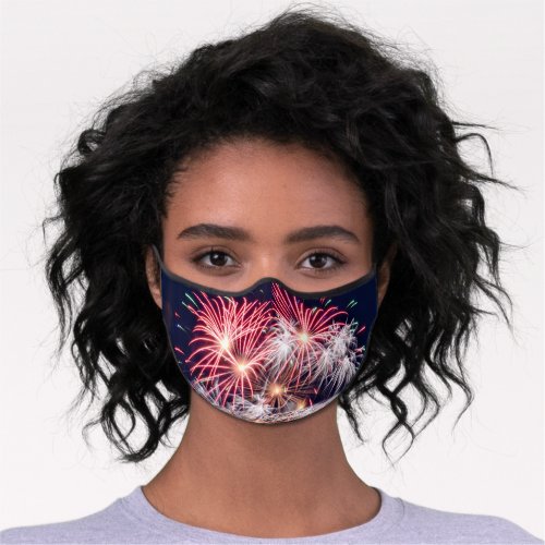 Fireworks 4th Of July Independence Day Premium Face Mask