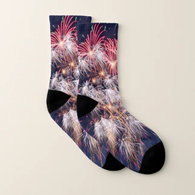 Fireworks 4th Of July Independence Day Socks Zazzle