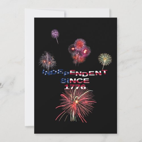 Fireworks 4th of July Invitation