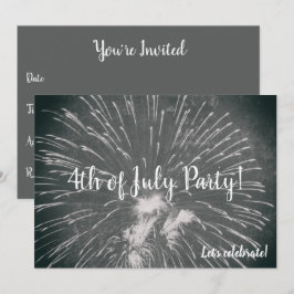 Fireworks 4th of July Invitation
