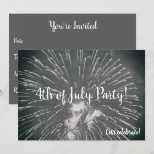Fireworks 4th of July Invitation
