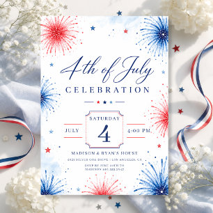 Fireworks 4th of July Party Invitation