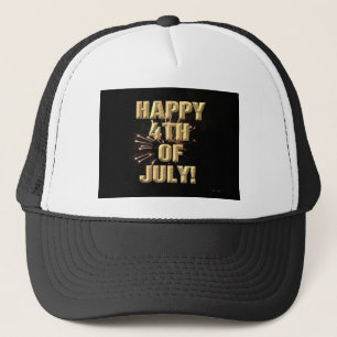 Fireworks 5 4th of July trucker hat