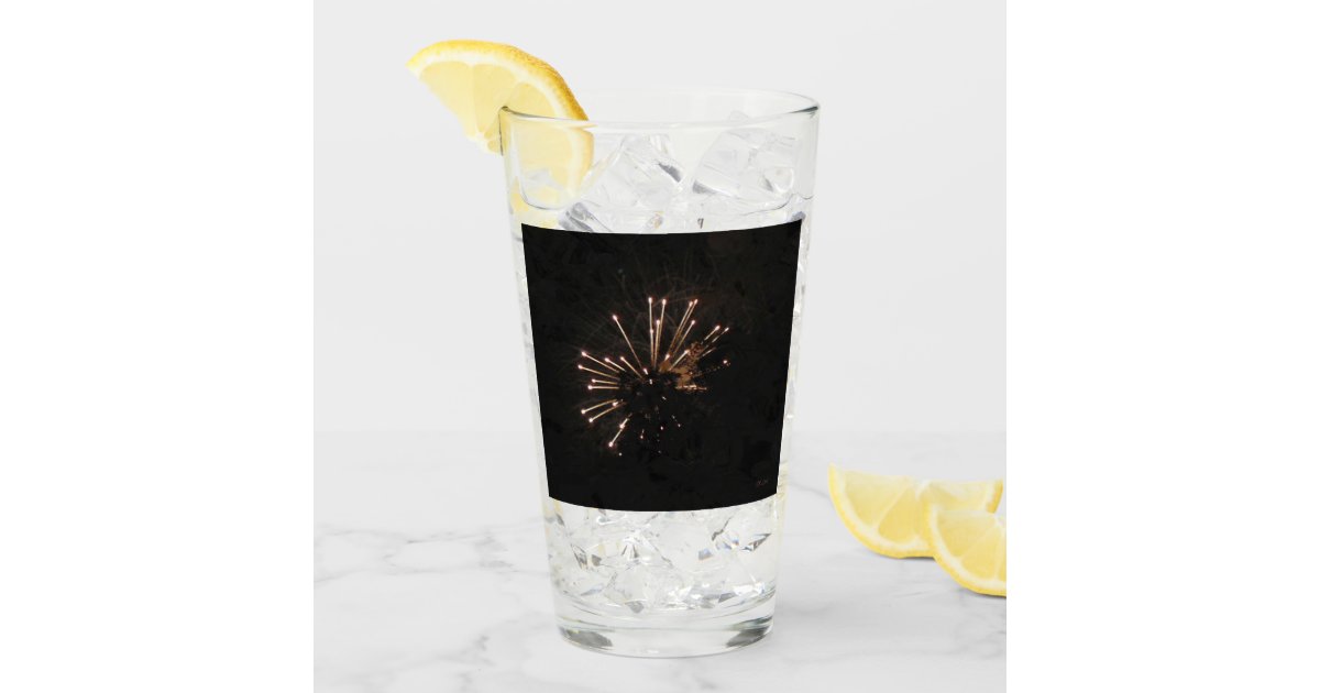 Fireworks 5 Collins glass tumbler Zazzle
