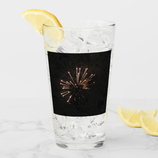 Fireworks 5 Collins glass tumbler (Front Ice)