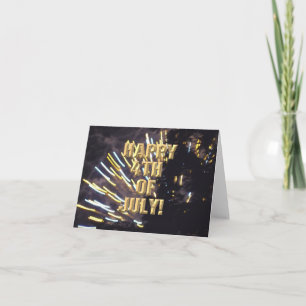 Fireworks 6 4th of July card