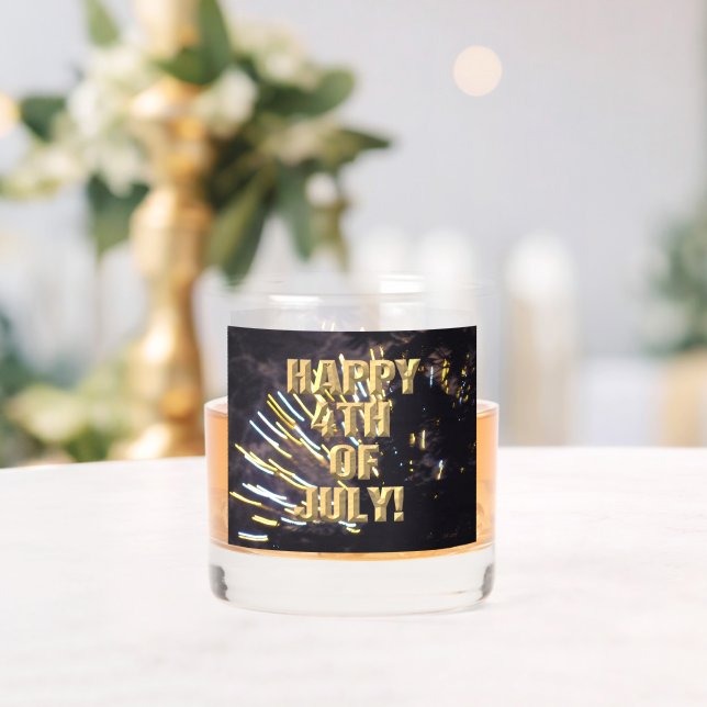 Fireworks 6 4th of July rocks glass (Insitu (Wedding))