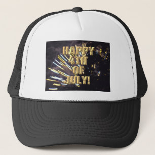 Fireworks 6 4th of July trucker hat