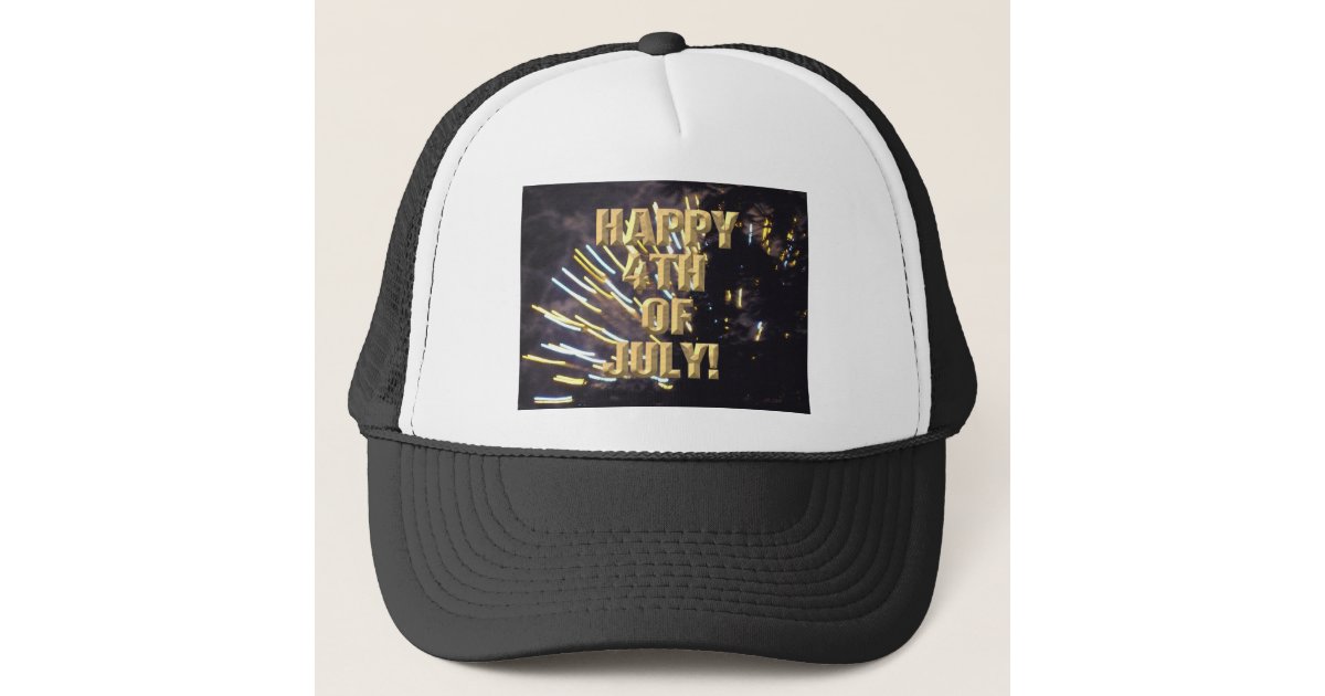 Fireworks 6 4th of July trucker hat | Zazzle