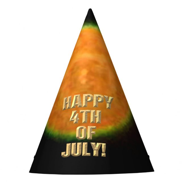 Fireworks 9 4th of July party hat (Front)