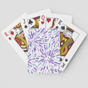 Fireworks Abstract Butch Lesbian Pride Flag Purple Poker Cards