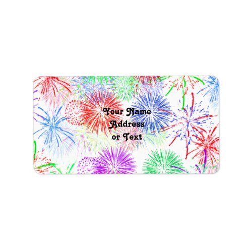 Fireworks Add background color Label