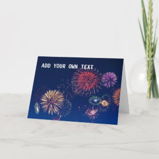 Fireworks ADD YOUR OWN TEXT Card