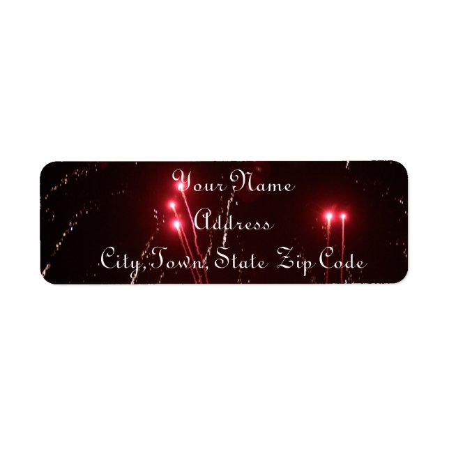 Fireworks Address Labels (Front)
