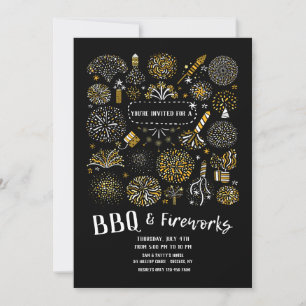 Fireworks and BBQ Invitation