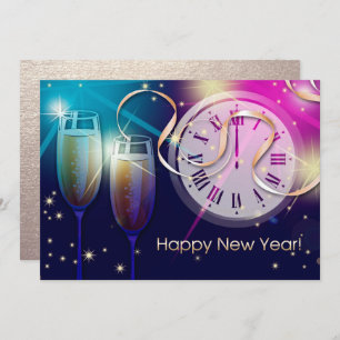 Fireworks and Countdown New Year's Eve Party Invitation