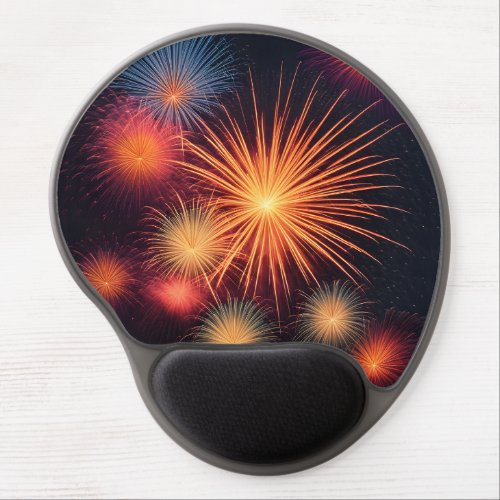 Fireworks and Explosions Gel Mouse Pad