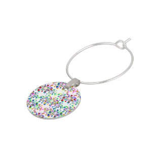 Fireworks and Stars Wine Glass Charm