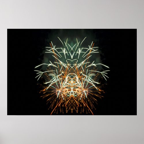 Fireworks Art Meditation Poster