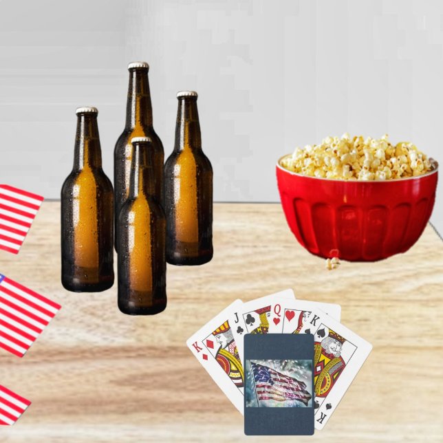 Fireworks Backdrop    Poker Cards (Play a rousing game & show patriotism, with the Fireworks Backdrop Playing Cards!)