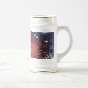 Fireworks Beer Stein