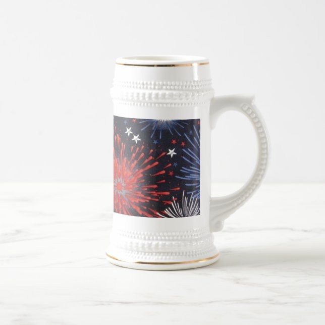 Fireworks Beer Stein (Right)