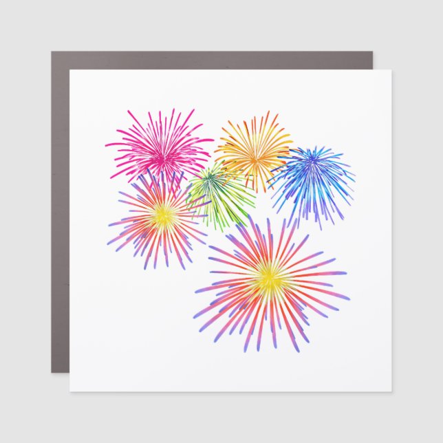 Fireworks Big Party Celebration Firecrackers  Car Magnet (Front)