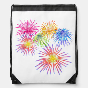 Fireworks Big Party Celebration Firecrackers Drawstring Bag