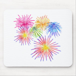 Fireworks Big Party Celebration Firecrackers Mouse Pad