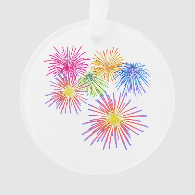 Fireworks Big Party Celebration Firecrackers  Ornament (Front)