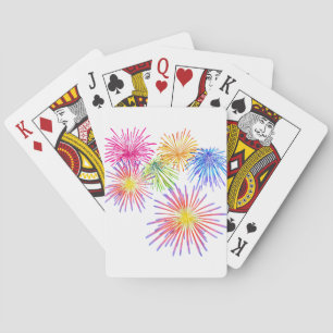 Fireworks Big Party Celebration Firecrackers  Poker Cards