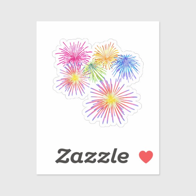Fireworks Big Party Celebration Firecrackers  Sticker (Sheet)