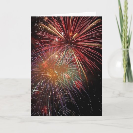 fireworks birthday card | Zazzle.com