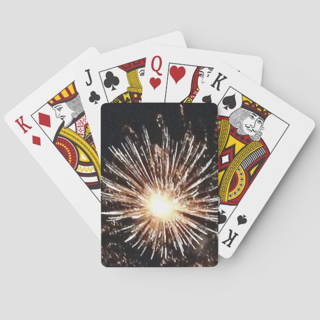 Fireworks Burst Poker Cards (Back)