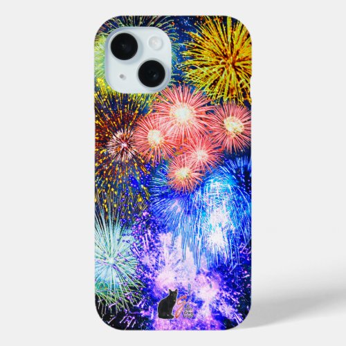 Fireworks Bursts iPhone 15 Case