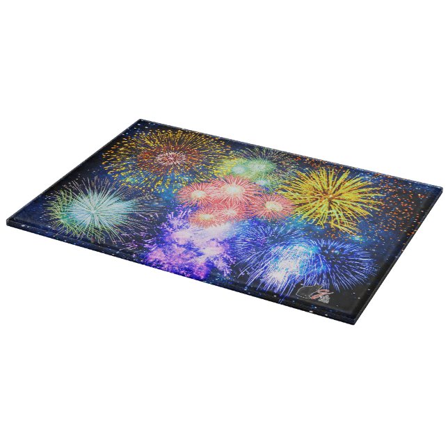 Fireworks Bursts Cutting Board (Corner)