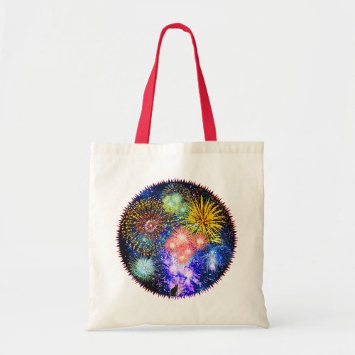 Fireworks Bursts Tote Bag