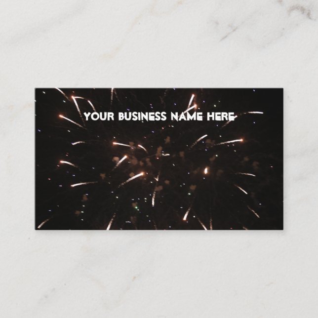 Fireworks Business Cards (Front)