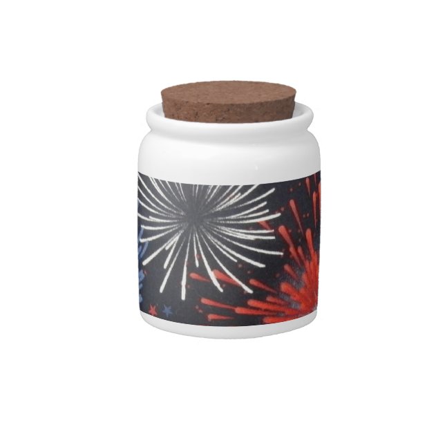 Fireworks Candy Jar (Front)